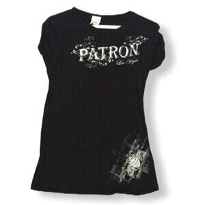 Patron womens Las Vegas black t shirt S/M